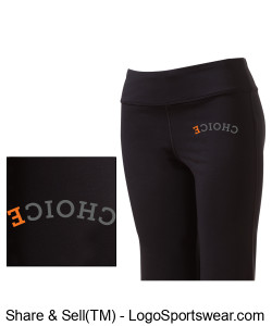 CHOICE Ladies Fitness Pants - Black Design Zoom
